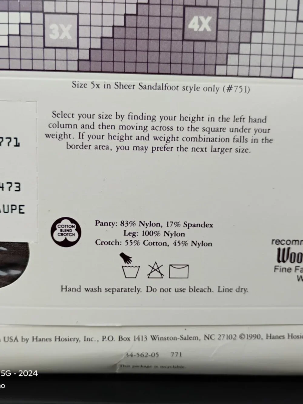 Hanes brand fitting
